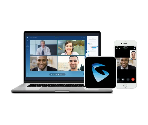 L'application Grandstream Wave sur ordinateur portable et téléphone cellulaire